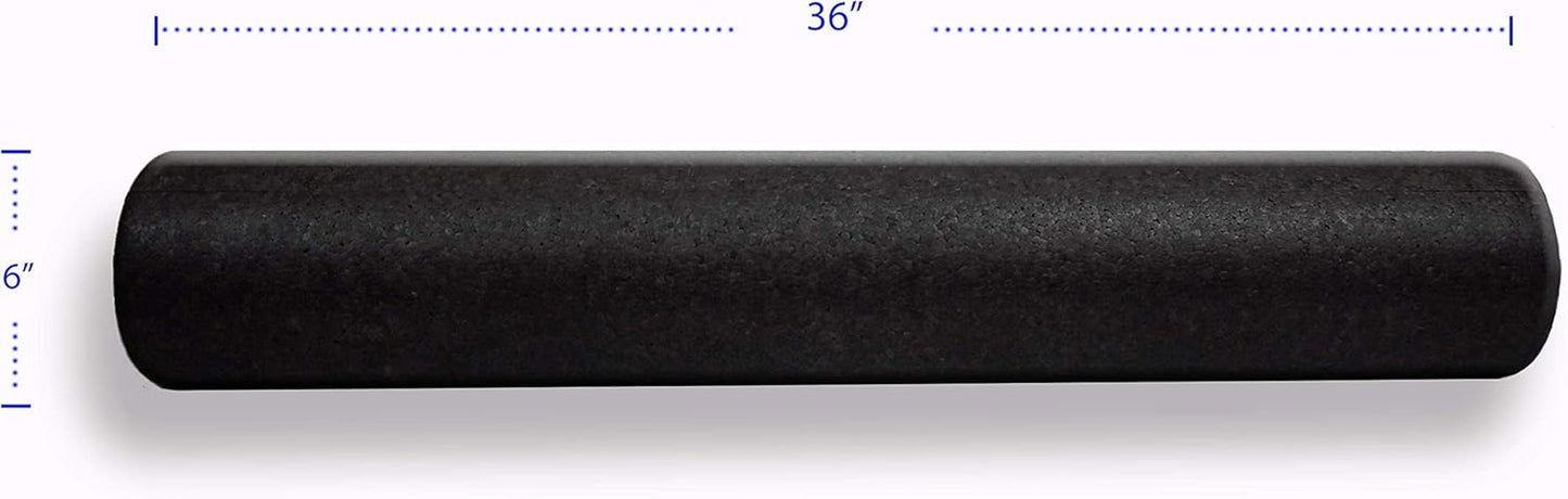 © Therapeutic Grade 36" X 6" Exercise, Muscle Recovery, Self Massage round Foam Roller.