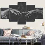 "Set of 5 Canvas Print Scenery Oil Paintings for Wall Decor, Frameless Artwork for Kids Room, Home and Office Decoration"