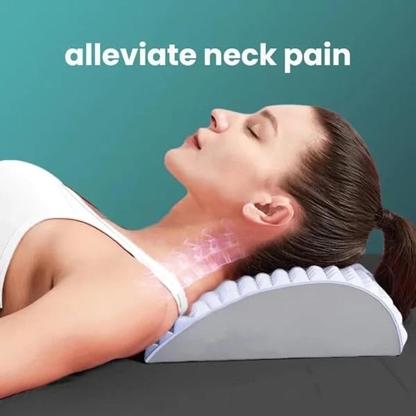"Ultimate Back and Neck Relaxation Tool for Instant Pain Relief - Refresh and Rejuvenate with our Neck & Back Stretcher!"